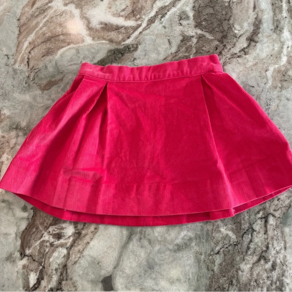 The Beaufort Bonnet Company Girls pink Corduroy Mini Skirt Size 5 Holiday Outfit